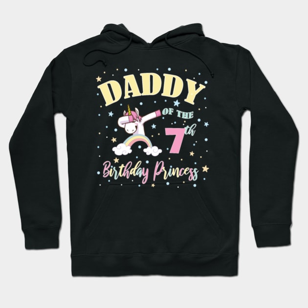 Daddy Of The 7th Birthday Princess Hoodie by Kink4on